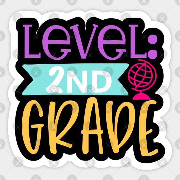 Level 2nd Grade Sticker by Pixel Poetry